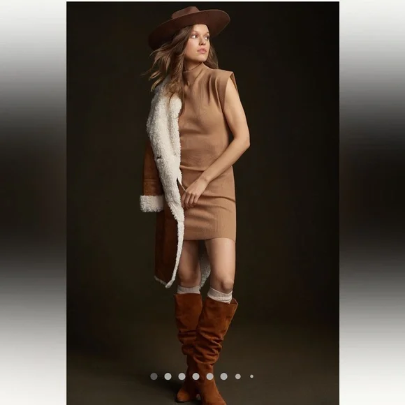 Anthropologie NWT Mock-Neck Mini Dress size XSP. - Picture 3 of 16